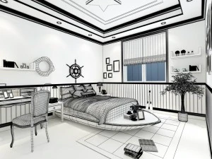 beautifully stylish and luxurious bedrooms 40 3D Model