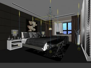 beautifully stylish and luxurious bedrooms 41 3D Model