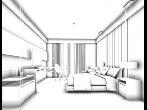 beautifully stylish and luxurious bedrooms 42 3D Model