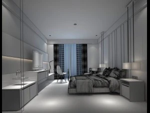 beautifully stylish and luxurious bedrooms 42 3D Model