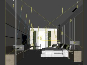 beautifully stylish and luxurious bedrooms 42 3D Model