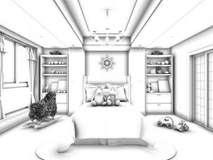 beautifully stylish and luxurious bedrooms 43 3D Model