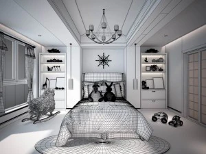 beautifully stylish and luxurious bedrooms 43 3D Model