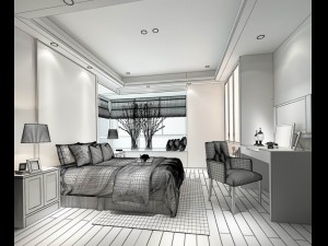 beautifully stylish and luxurious bedrooms 45 3D Model