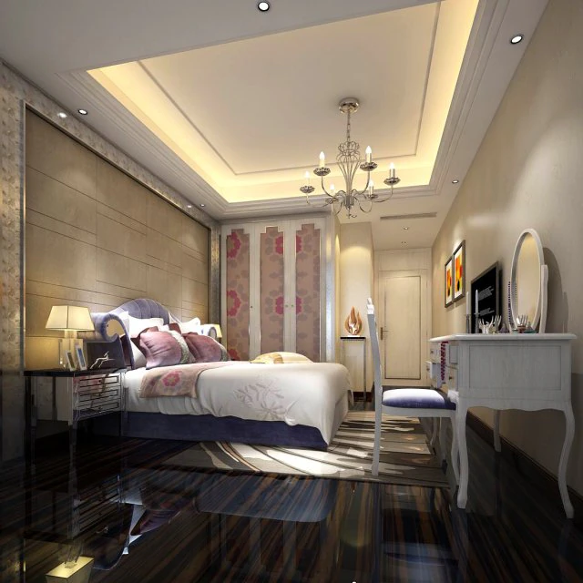beautifully stylish and luxurious bedrooms 50 3D Model .c4d .max .obj .3ds .fbx .stl .blend 