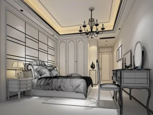 beautifully stylish and luxurious bedrooms 50 3D Model
