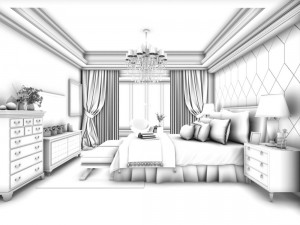beautifully stylish and luxurious bedrooms 56 3D Model