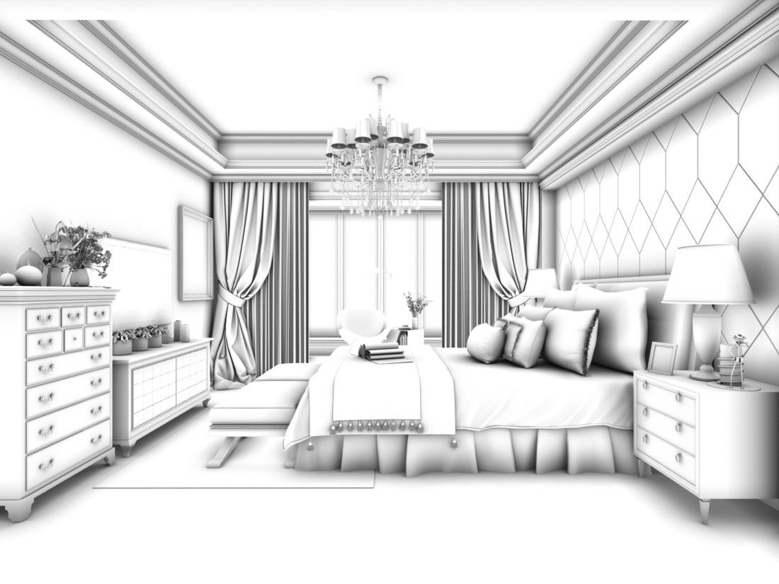 Beautifully Stylish And Luxurious Bedrooms 56 3d Models In Bedroom 3dexport 6986