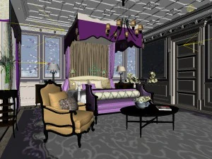 beautifully stylish and luxurious bedrooms 59 3D Model