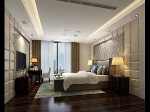 beautifully stylish and luxurious bedrooms 60 3D Model