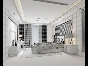 beautifully stylish and luxurious bedrooms 60 3D Model