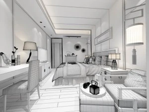 beautifully stylish and luxurious bedrooms 61 3D Model