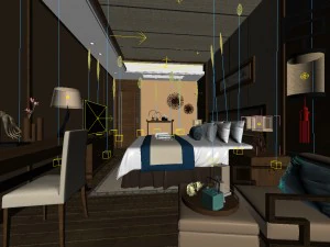 beautifully stylish and luxurious bedrooms 61 3D Model