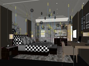 beautifully stylish and luxurious bedrooms 63 Model 3D