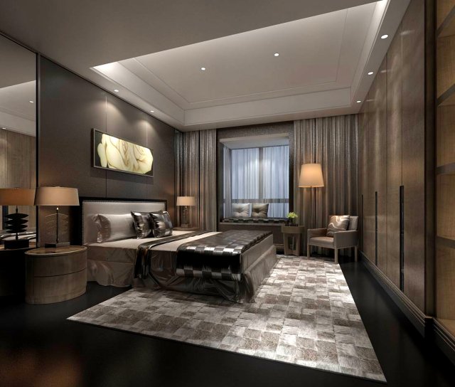 beautifully stylish and luxurious bedrooms 64 3D मॉडल .c4d .max .obj .3ds .fbx .stl .blend 