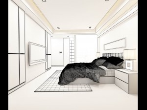 beautifully stylish and luxurious bedrooms 66 Modello 3D
