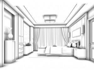 beautifully stylish and luxurious bedrooms 69 3D Model