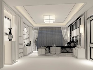 beautifully stylish and luxurious bedrooms 69 3D Model