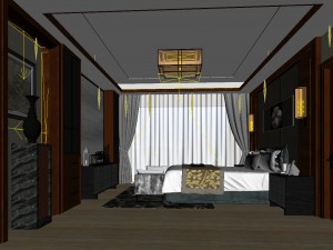 beautifully stylish and luxurious bedrooms 69 3D Model