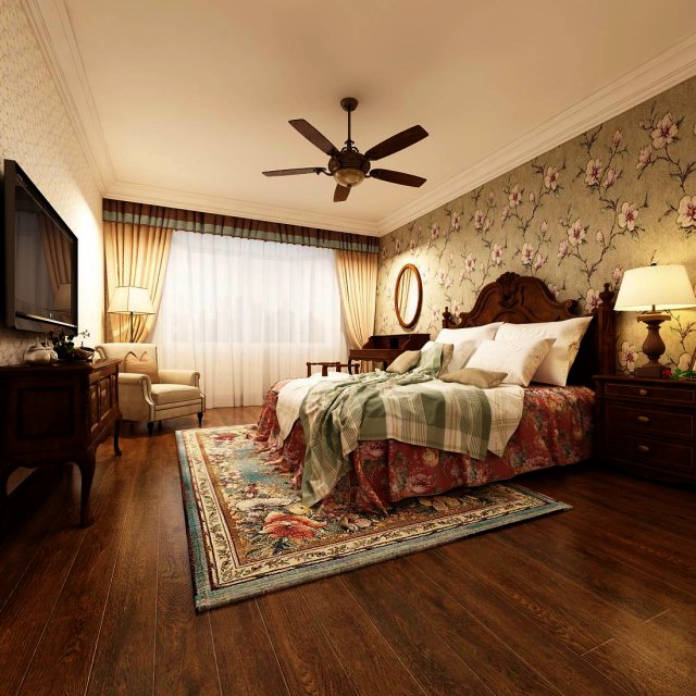 beautifully stylish and luxurious bedrooms 76 Modello 3D .c4d .max .obj .3ds .fbx .stl .blend 