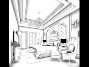 beautifully stylish and luxurious bedrooms 78 3D Model