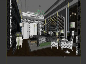 beautifully stylish and luxurious bedrooms 78 3D Model