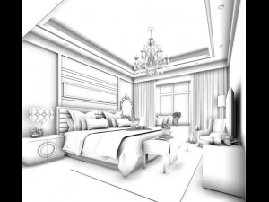 beautifully stylish and luxurious bedrooms 85 3D Model