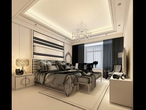 beautifully stylish and luxurious bedrooms 85 3D Model
