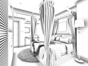 beautifully stylish and luxurious bedrooms 86 3D Модель
