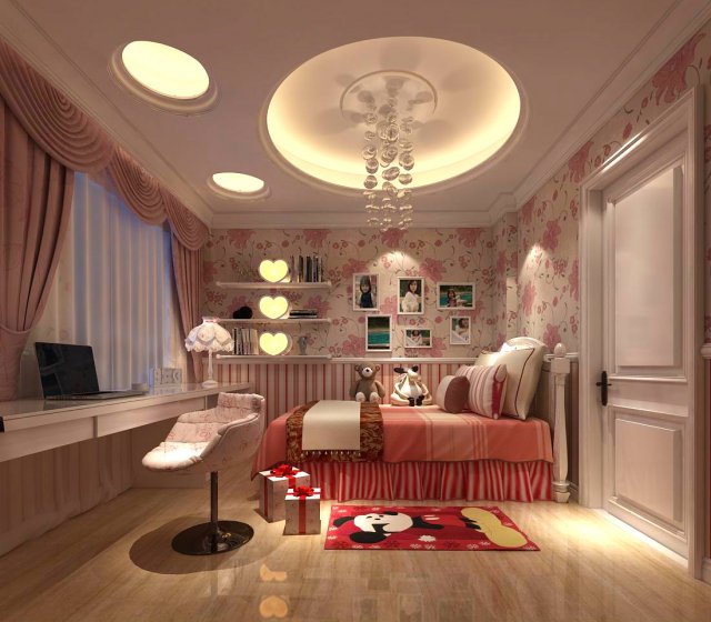beautifully stylish and luxurious bedrooms 87 3D Модель .c4d .max .obj .3ds .fbx .stl .blend 