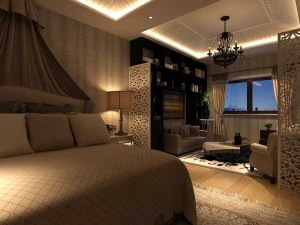 wundersch&ouml;n stilvolle und luxuri&ouml;se Schlafzimmer 89 3D Modell