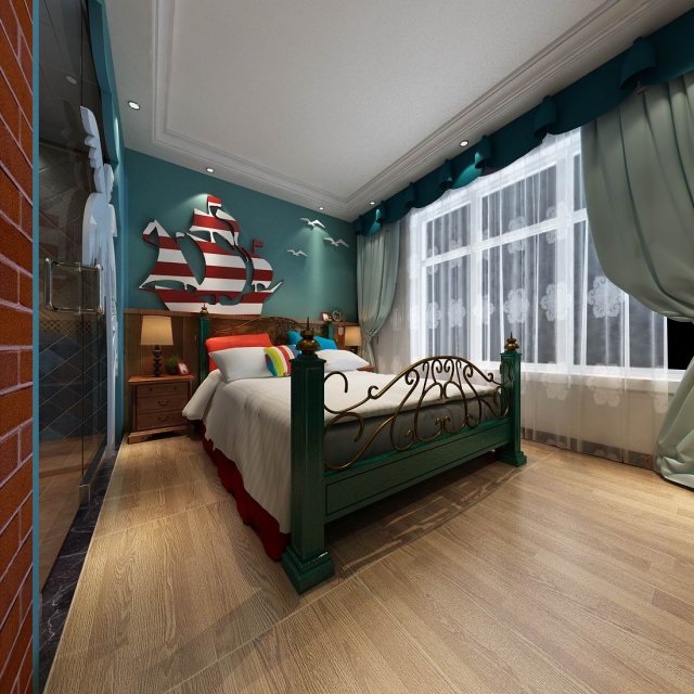 beautifully stylish and luxurious bedrooms 90 Modelo 3D .c4d .max .obj .3ds .fbx .stl .blend 
