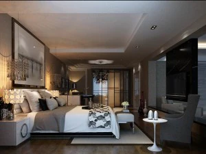 pięknie stylowe i luksusowe sypialnie 93 Model 3D