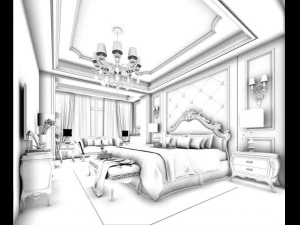 beautifully stylish and luxurious bedrooms 94 3D Model