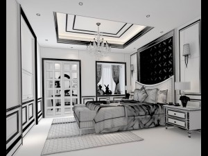 beautifully stylish and luxurious bedrooms 102 3D Model