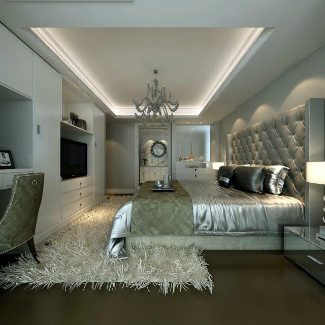 beautifully stylish and luxurious bedrooms 103 3D Model .c4d .max .obj .3ds .fbx .stl .blend 