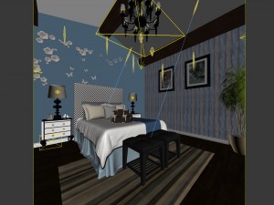 beautifully stylish and luxurious bedrooms 105 3D 모델