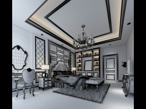 beautifully stylish and luxurious bedrooms 108 3D-Modell