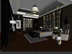 beautifully stylish and luxurious bedrooms 110 Model 3D