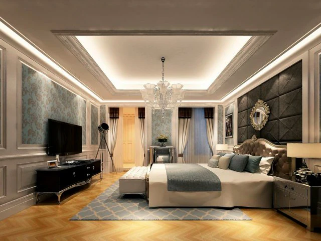 beautifully stylish and luxurious bedrooms 111 3D Model .c4d .max .obj .3ds .fbx .stl .blend 