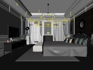 beautifully stylish and luxurious bedrooms 111 Model 3D