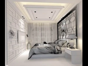 beautifully stylish and luxurious bedrooms 112 3D Model