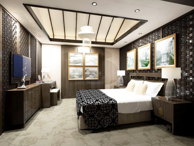 beautifully stylish and luxurious bedrooms 113 3D Model .c4d .max .obj .3ds .fbx .stl .blend 