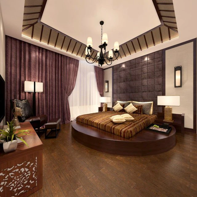 beautifully stylish and luxurious bedrooms 115 3D Model .c4d .max .obj .3ds .fbx .stl .blend