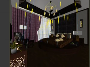 beautifully stylish and luxurious bedrooms 115 3D Model