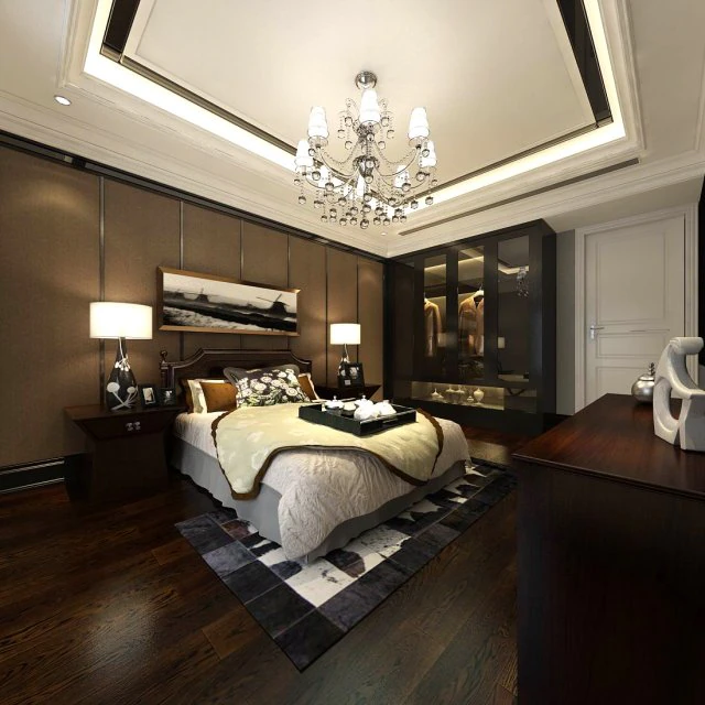 beautifully stylish and luxurious bedrooms 116 3D Model .c4d .max .obj .3ds .fbx .stl .blend