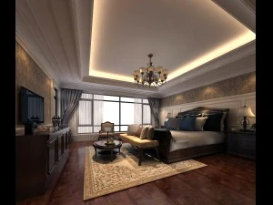 camere da letto splendidamente eleganti e lussuose 118 Modello 3D