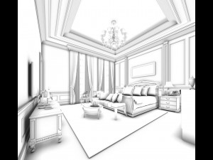 beautifully stylish and luxurious bedrooms 119 3D Model