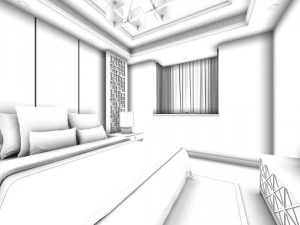 beautifully stylish and luxurious bedrooms 123 3D Model