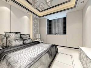 beautifully stylish and luxurious bedrooms 123 3D Model
